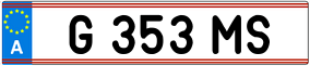 Truck License Plate